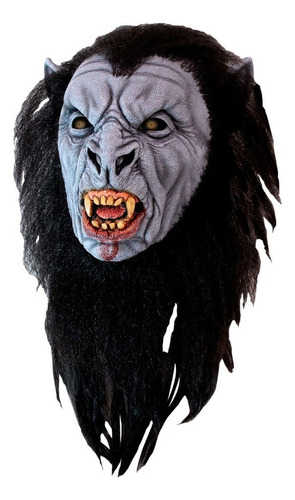 Máscara De Lobo Wolf Licencia Dracula Disfraz Halloween Idea Color Negro
