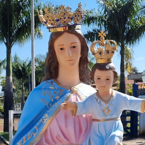 Nossa Senhora Auxiliadora, Resina, 130cm Com Coroa