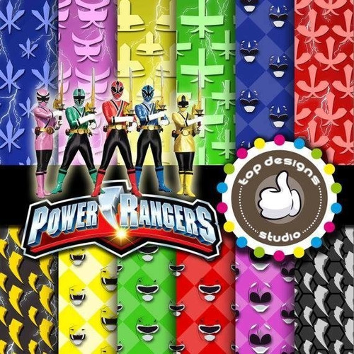 Papeles Digitales - Power Rangers - Fondos