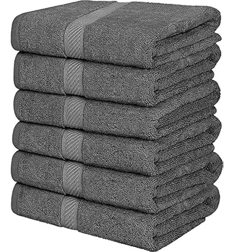 Simpli-magic Towels, Bath, Grey 6 Count