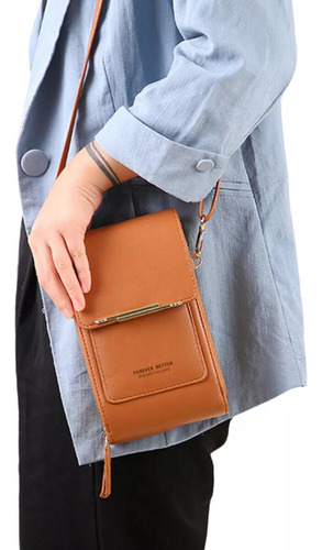 Bolso Billetera Porta Celular Manos Libres Cartera