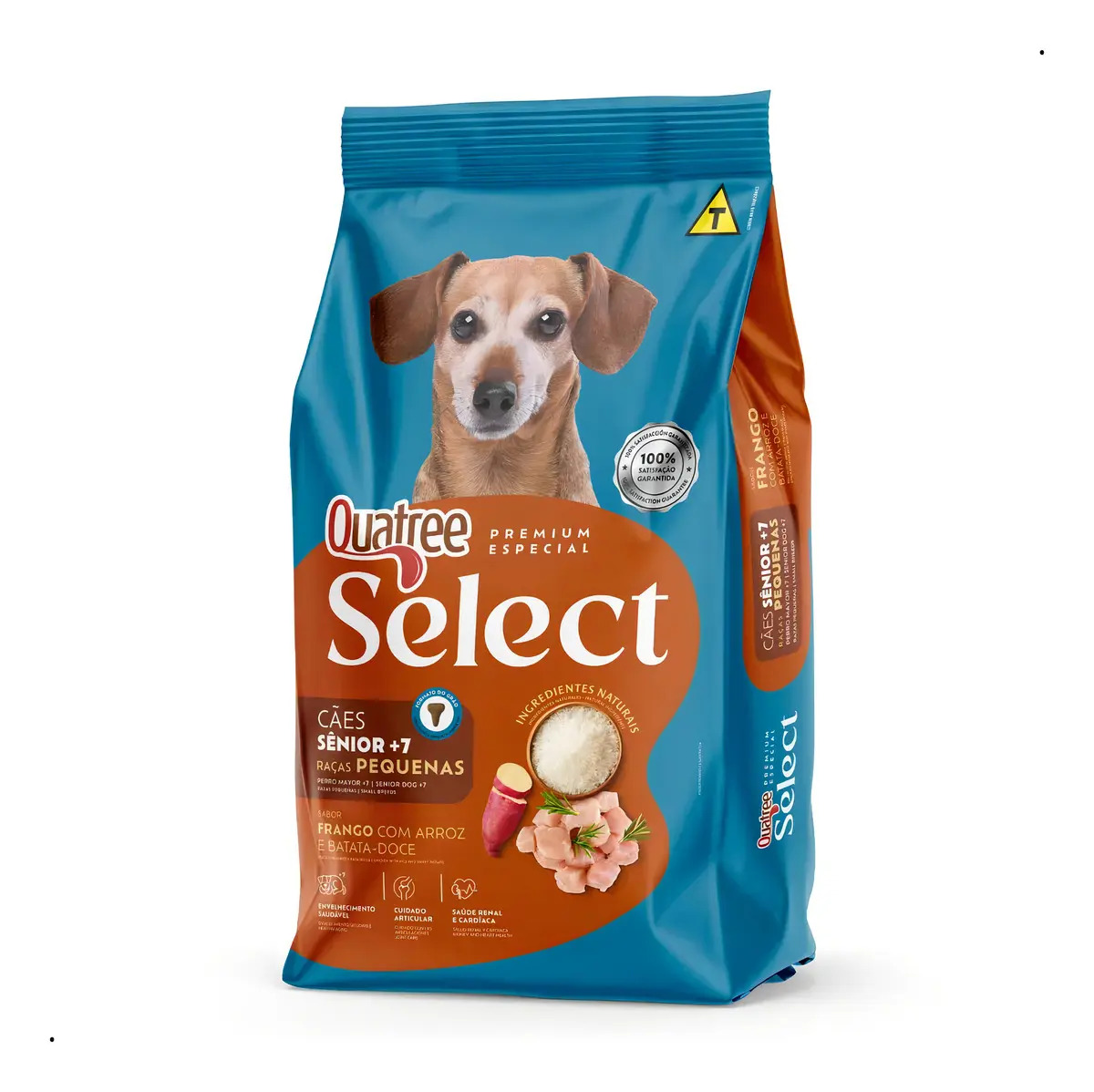 Ração Quatree Select Cão Senior 7+ Rp Frango Arroz 3 Kg