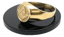 Comprar Usa Joias Anel Dedinho Maçonaria Ouro 18k  K350 21385