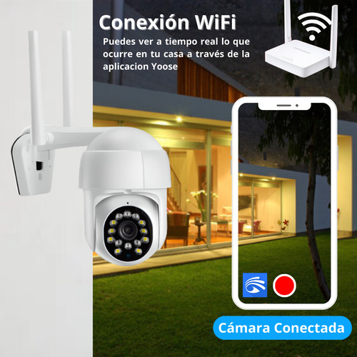 Imagen 3 de 10 de Cámara Seguridad Hogar Ip 66 Exterior Wifi Fullhd Movimiento