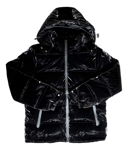 Campera Puffer Inflable Metalizada Muy Abrigada Elegante!