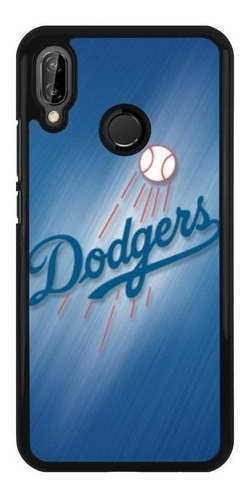 Funda Protector Para Huawei Dodgers Mlb Beisbol Escudo 01