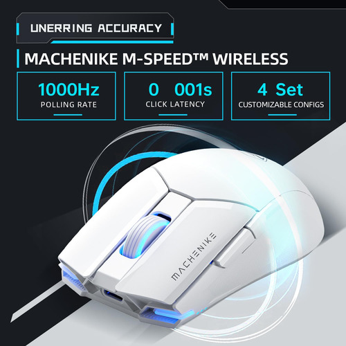 Mouse Inalámbrico Para Juegos 26000 Dpi, Rgb, 6 Botones Ergo