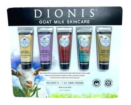  Dionis Goat Milk Skincare Creme Para Mãos 28g C/5 Unidades