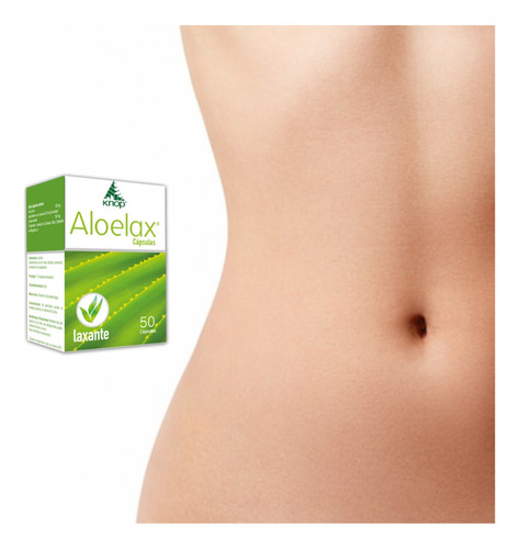 Imagen 5 de 5 de Laxante Aloelax, Rápido, Efectivo Y Natural 50 Cápsulas