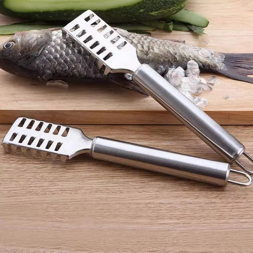 4 Herramienta Removedora Escamas Pescado Acero Inoxidable
