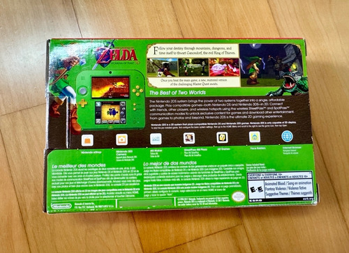 Console Nintendo 2ds Bundle Zelda Cib Verde