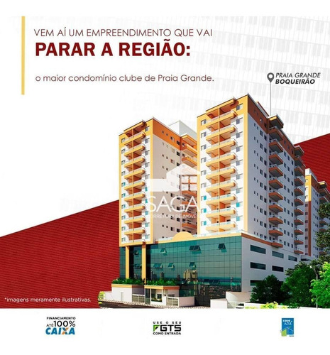 Imagem 1 de 30 de Apartamento Com 2 Dormitórios À Venda, 60 M² Por R$ 344.505,00 - Boqueirão - Praia Grande/sp - Ap3813