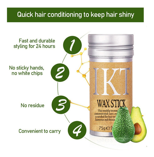 Crema Moldeadora Para Cabello Ikt Wax Stick Hairstyle Hair,