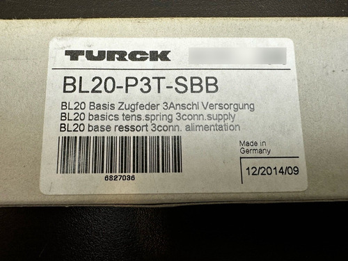 New Turck Bl20-p3t-sbb Base Module Bl20 Bby