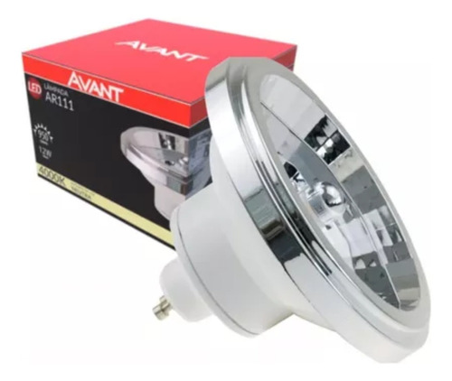 Kit 10x Lâmpada Led Ar111 12º Graus Avant 12w 4000k Neutro Cor Da Luz Branco-neutro 110v/220v