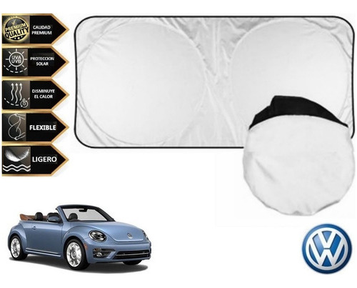 Parabrisas Cubre Sol Con Ventosas Vw Beetle Convertible 2018