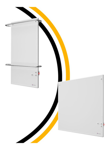 Combo Panel Calefactor 250w C/ Toallero Doble + Panel 500w