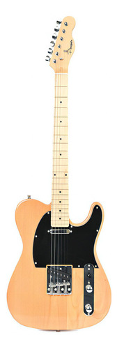 Guitarra Eléctrica Parquer Telecaster Keith Richards Cuota Orientación De La Mano Diestro Color Naranja