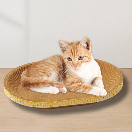 Almohadilla Rascadora Ovalada Para Gatos, 45cmx31cmx10cm