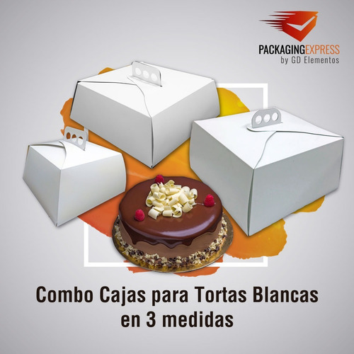 Cajas Para Tortas Tartas Combo De 150 Unidades Tres Medidas