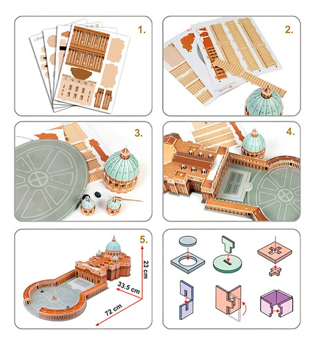 Cubic Fun Rompe 3d 67374 Basilica San Pedro Vaticano 68 Pzs