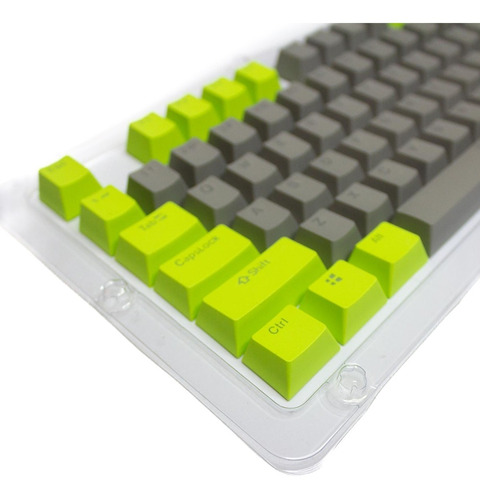 Imagen 1 de 2 de Keycaps Set Color Verde + Gris