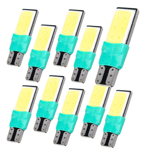 Set 10 Focos Led T10 Pellizco Canbus 5w5 Cob 2.5w Mayoreo