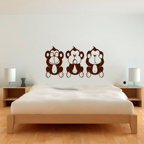 Vinilo Pared Mono Sabio Wall Sticker