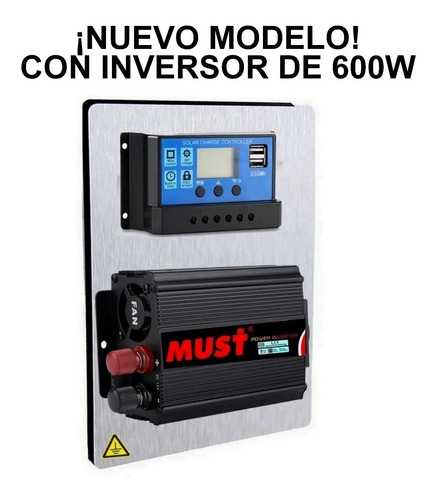 Imagen 3 de 10 de Kit Solar Completo Must Autoinstalable 600w Bateria K1000