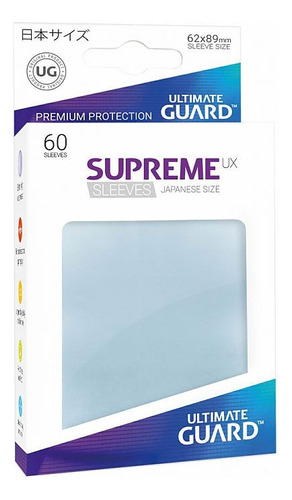 Ultimate Guard Supreme Ux 60 Sleeves Japanese Size 62x89mm
