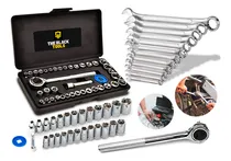 Comprar Kit Ferramentas Jogo De Ferramentas 40 Peças Com Soquetes + Kit Chave Combinada 12 Peças 6 A 22mm The Black Tools