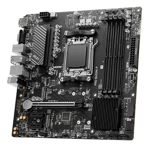 Tarjeta Madre Msi Micro-atx Pro B650m-p Sam5 B650 192gb Ddr5