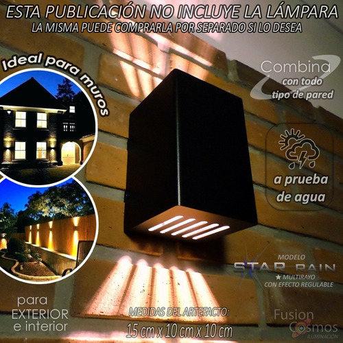 Imagen 2 de 10 de Artefacto Iluminación Superbrillante Efecto 10 Rayos X5un