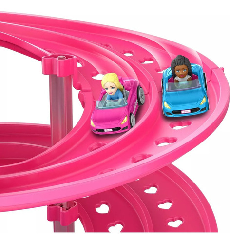 Hot Wheels Racerverse Barbie Pista Carreras En Espiral