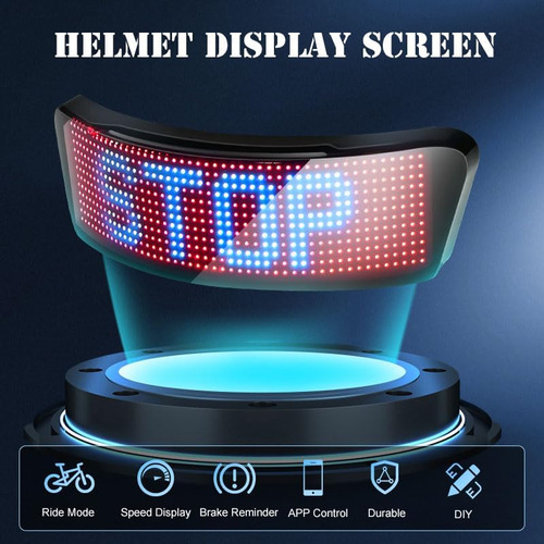 Luz Del Casco Led Con Bluetooth Programable, Impermeabilizan