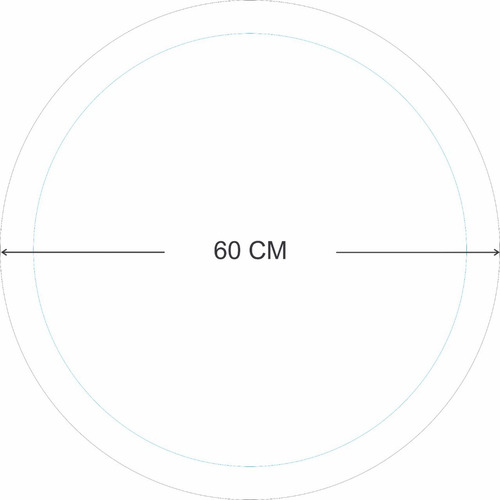 Espejo Circular Redondo 60cm Plata Y Oro Y Más Decoracón