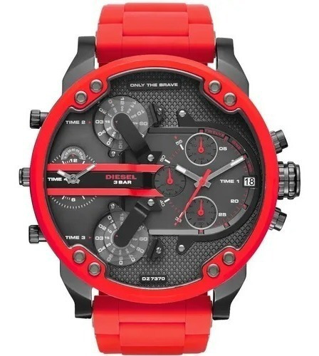 Relógio de pulso Diesel Mr. Daddy 2.0 DZ7370 Vermelho 55mm