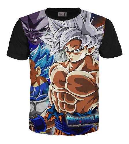 Polera Dragon Ball Z Goku Super Saiyan Anime Adultoniño Polera Dragon Ball Z Goku Super Saiyan Anime Adultoniño