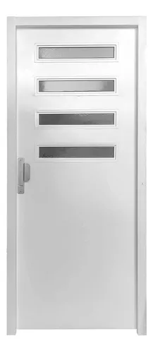 comprar Puerta Doble Chapa 1\u002F2 Vidrio Repartido 80x200 Cms