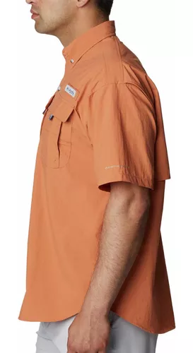 Camisa M/c Hombre Bahama Ii S/s Shirt Naranja Columbia