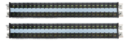 Terminal Strip, 660 V, 15 A, Doble Fila, Cubierta A Prueba D