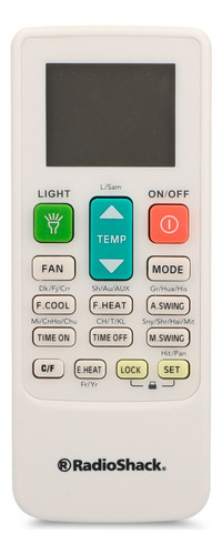 Control Universal Para Aire Acondicionado Acr881 Radioshack Color Blanco