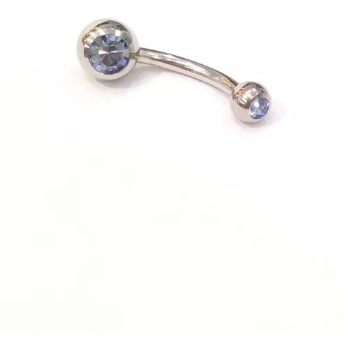 Piercing Umbigo Strass Boreal Aço - Eu Curto Acessórios