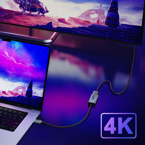 Hoso Adaptador Usb-c Tipo C A Hdmi Compatible Con Notebook