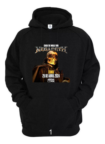 Sudadera Megadeth Logo Tour México