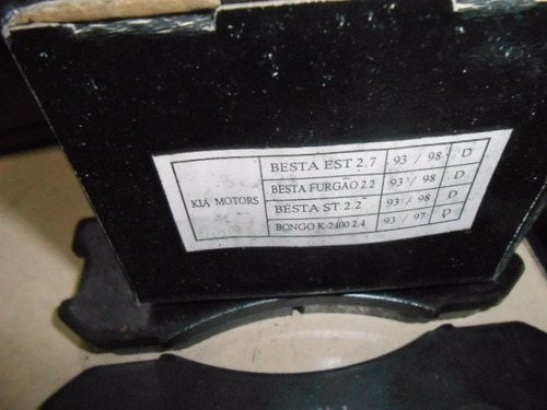 Pastilha  Freio Besta2.2  Bongo K-2400 93/98 Marca Pantera