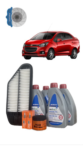 Kit Afinación Chevrolet Beat C/aceite Sintetico Ac Delco