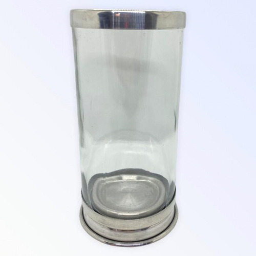 Suporte Para Vela 7 Dias 18 Cm Iemanjá Umbanda Branco Vidro