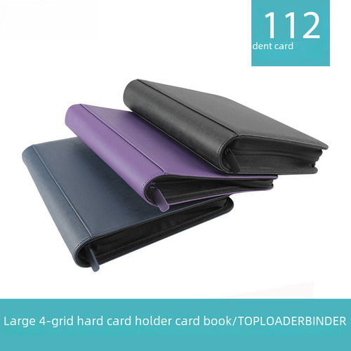 Carpeta De Pvc T296 Mesh Purple Con 4 Ranuras Para Ptcg Poke