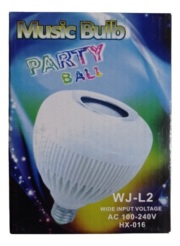 Ampolleta Led Bluetooth Parlante Lámpara Multicolor Fiesta